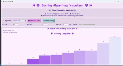 Interactive Girly Sorting Visualizer with Python