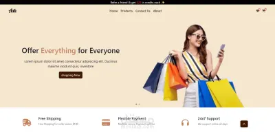 تصميم وتطوير موقع E-Commerce متجاوب