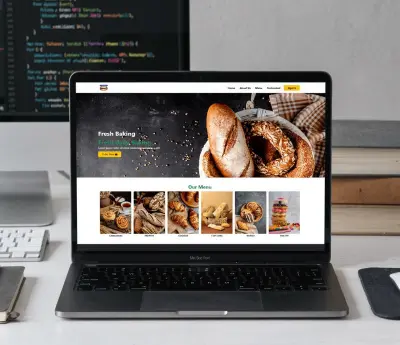 صفحة هبوط لمخبز