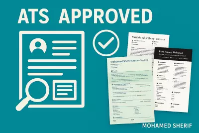 عمل CV بصيغه احترافيه