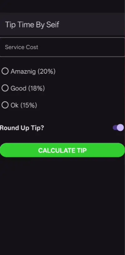 برنامج بسيط لحساب الاكراميه