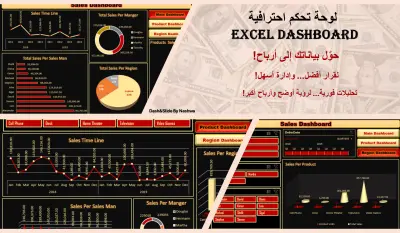 اكسل داشبورد احترافية Excel Dashboard