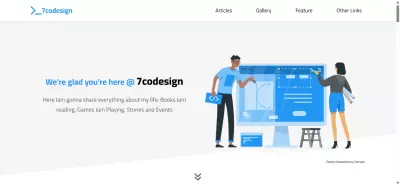 صفحة هبوط لموقع تصميم وتطوير قالب واجهة