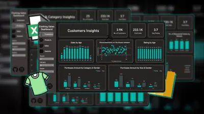 لوحة بيانات (Dashboard) احترافية لتحليل مبيعات الملابس باستخدام Power BI و Figma