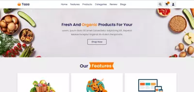 TazaMarket(موقع بيع منتجات غذائية)