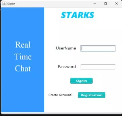 Real time chat desktop app
