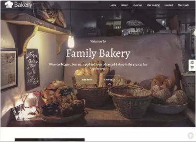 موقع Bakery بتصميم عصري ومتجاوب