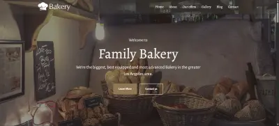 موقع bakery لعرض المنتجات