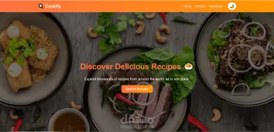 موقع Cookify – منصة وصفات طعام مع لوحة تحكم للإدارة