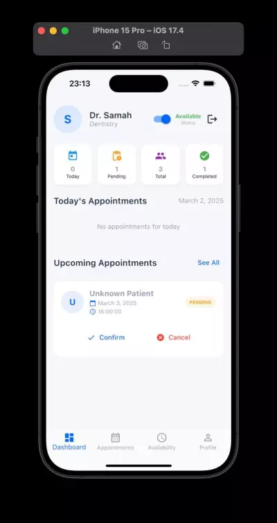 مشروع: تطبيق Madica Care (الرعاية الطبية)
