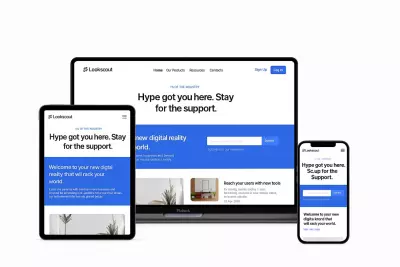 صفحة هبوط متجاوبة ب HTML5, CSS3