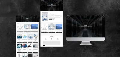 موقع Portfolio احترافي مع نظام إدارة محتوى (CMS)