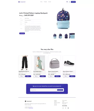 تصميم موقع متجر الكتروني - E-Commerce