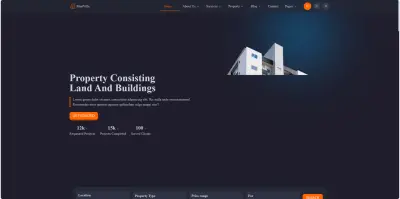 تطوير موقع عقارات احترافي باستخدام React.js مع تصميم عصري