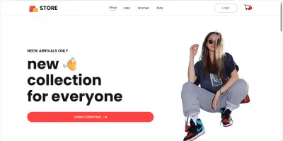 تطبيق تجارة إلكترونية باستخدام React.js