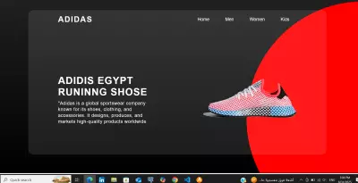 Adidas Egypt Running Shoes Landing Page