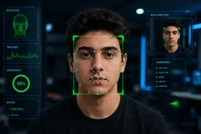 صورة العمل نظام ذكي لاكتشاف وتتبع الوجوه في الوقت الفعلي باستخدام Deep Learning