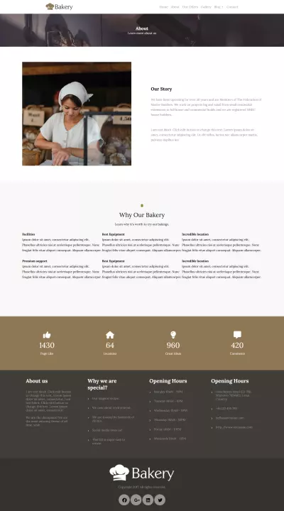 Bakery wbsite