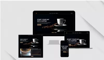 موقع الكترونى لبيع القهوه coffee shop website