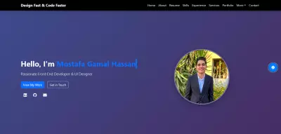 موقع بورتفوليو شخصي