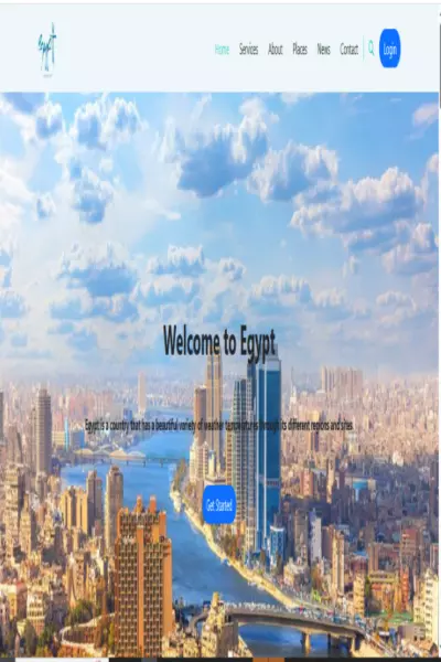 تصميم صفحة هبوط احترافية لاكتشاف مصر