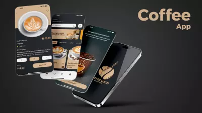 تصميم تطبيق موبايل لكوفي شوب Mobile App UI/UX Design for a Coffee Shop