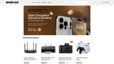 متجر الكترونى محترف متكامل الخدمات E-commerce Webapplication