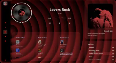 تطبيق ويب لتشغيل الموسيقى