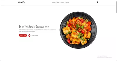Mealfy Landing Page