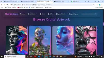 Digital Art Gallery Website