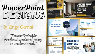 تصميم عروض تقديمية احترافية (PowerPoint/Canva) جذابة ومناسبة لعرض أفكارك