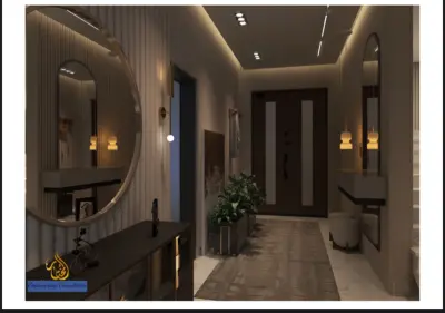 تصميم فيلا 3D دوبلكس بالمنصورة