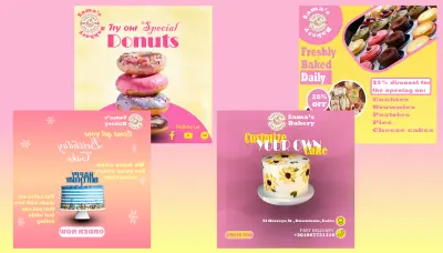 اعلانات سوشيال ميديا لمحل حلويات