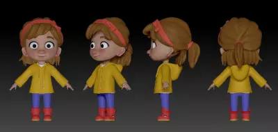 شخصية كرتونية ثلاثية الابعاد 3D