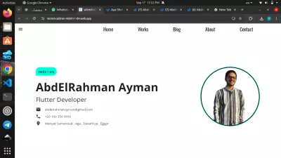 مشروع بورتفوليو (Portfolio App) لعرض اعمالك بشكل احترافي