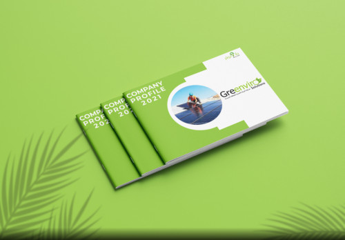 تصميم بروفايل لشركة البيئة الخضراء للطاقة الشمسية
