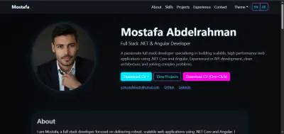 Build a complete, production-ready, responsive personal portfolio website
