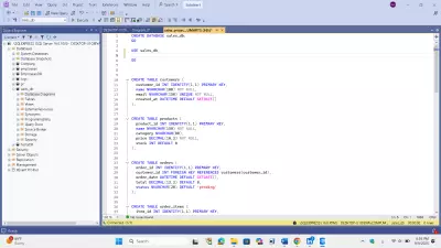 Sales Management System باستخدام SQL