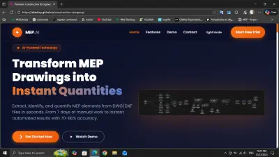 شركة إنشاءات — مشروع MEP