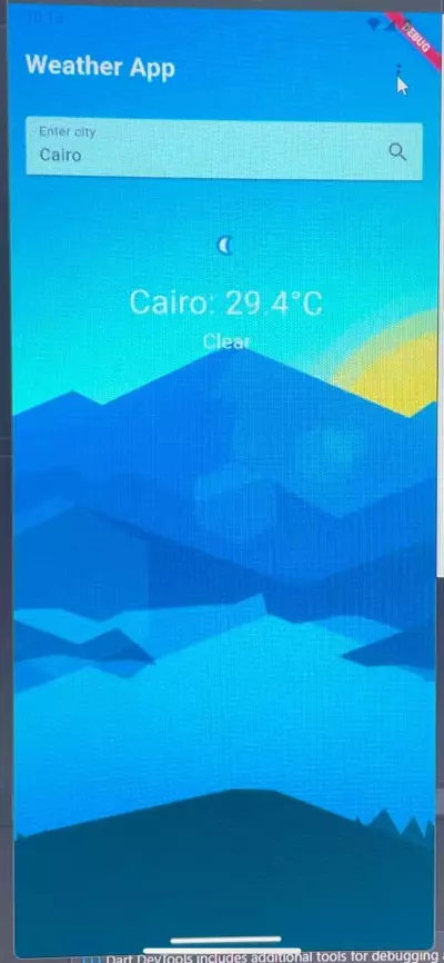 weather app flutter