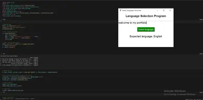 نموذج لتحديد لغة النصوص (Language Identification)