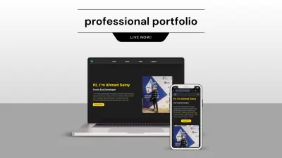 تصميم وتطوير Portfolio احترافي باستخدام React + Tailwind CSS
