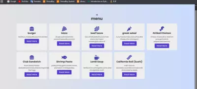 websit menu