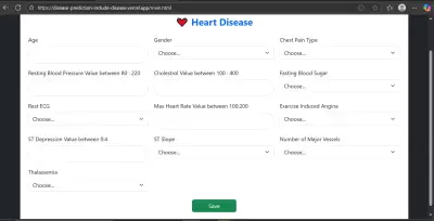 Disease Prediction using Python , Flutter , Web App