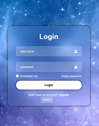 نموذج تسجيل الدخول / بيانات المستخدم (User Login / Data Model Interface)