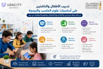 تدريب الأطفال والناشئين على أساسيات علوم الحاسب والبرمجة | Udacity × وزارة الاتصالات وتكنولوجيا المعلومات(MCIT)