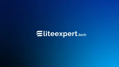 تصميم شعار مميز لبراند "Elite Expert"، يعكس الابتكار والاحترافية في مجال البرمجيات والتقنية