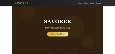 صورة العمل landing page لمطعم