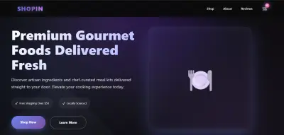 صورة العمل landing page for e-commerce