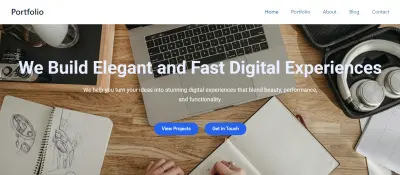 موقع شخصي لعرض المشاريع